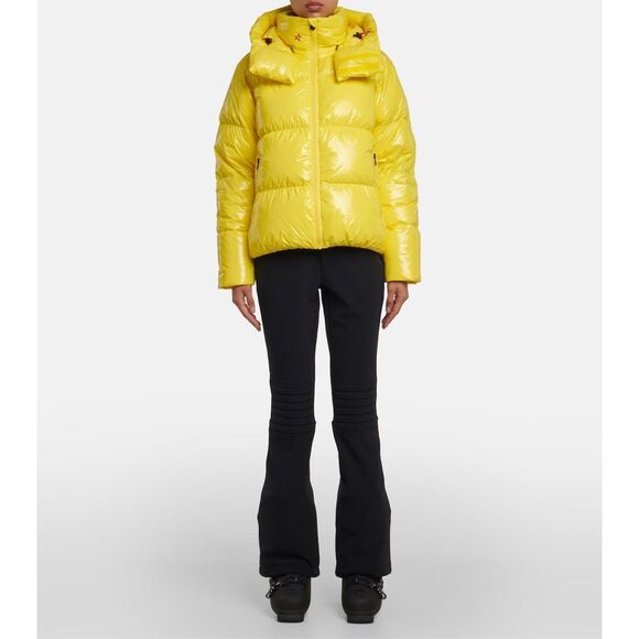 NWT Perfect Moment January Hooded Duvet Ski Jacket Butter Yellow Cire Size XL $9 - Picture 1 of 14